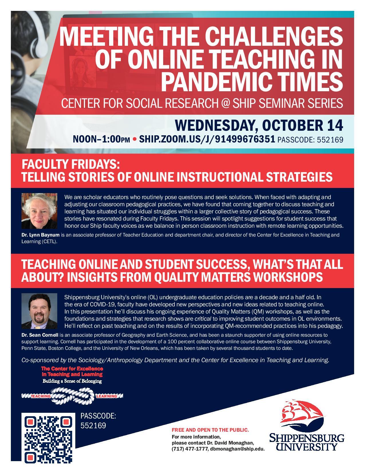 Master Calendar Event Details Online Teaching in Pandemic Times